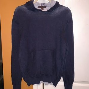 Michael kors navy blue pullover with hood